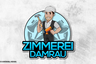 create a cartoon portrait logo based on your photo