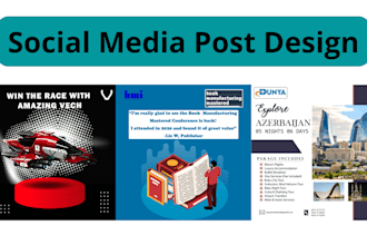do professional social media post design for your brand