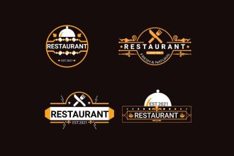 do superb food, drink, cafe and restaurant logo design for you