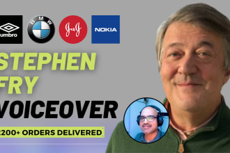 record a stephen fry style voice over