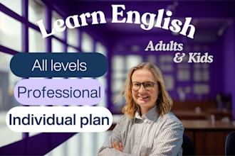 professionally teach children and adults english