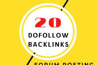 provide dofollow forum backlinks
