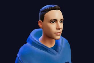 create a 3d character model for you for games ads metaverse