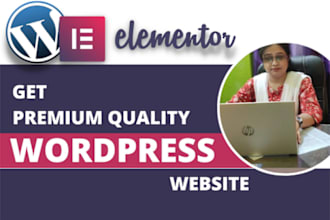design a responsive wordpress website with elementor
