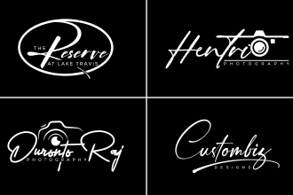 design signature handwritten scripted cursive photography handwriting logo