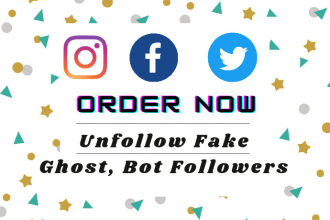 remove bot, ghost followers from your instagram or twitter