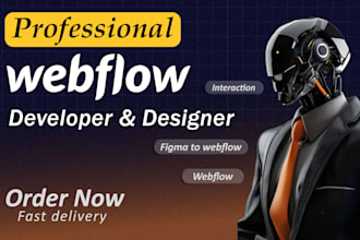 create,update or fix webflow website design