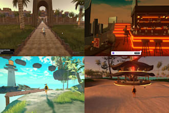 create 3d environments, spatial io, decentraland, sandbox, roblox, metaverse