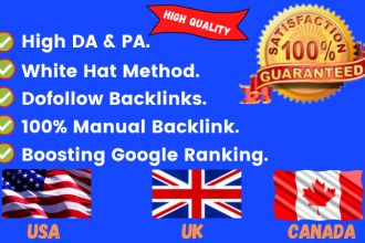 do over 60 USA canada UK high authority backlinks