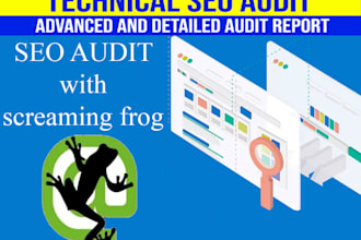 seo audit with premium screaming frog and fix issues