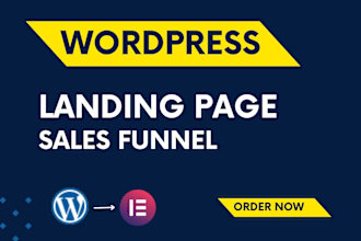 do responsive wordpress landing page design with elementor or elementor pro