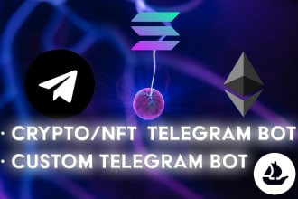 build any crypto or nft telegram bot