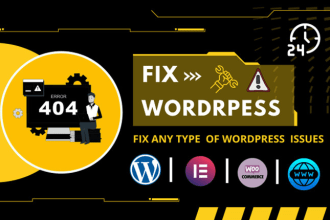 fix any wordpress woocommerce elementor bug, error or issues