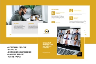 design company profile brochure booklet and handbook