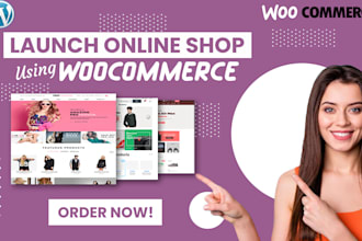 design ecommerce website webshop using wordpress and woocommerce