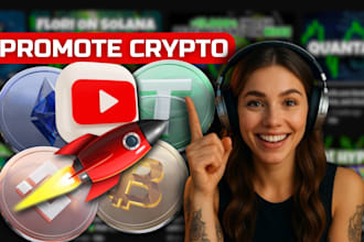 do crypto and nft promotion on my youtube channel