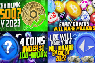 design crypto, finance, and business youtube thumbnail