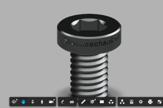 do 2d, 3d mechanical design in autocad, fusion 360 and solidworks
