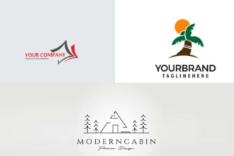 design hotel, travel,adventure, resort logo