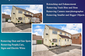 retouch declutter real estate photo editing