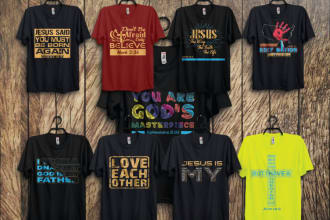 do custom christian graphic t shirt design