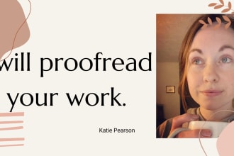 proofread your fiction or nonfiction work