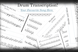 write out the drum part of your favorite song