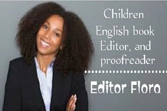 professionally edit and proofread your children book