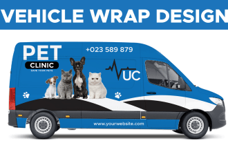 make unique vehicle wrap, van, food truck, sports car, or any signage design
