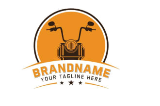 do good looking motorcycle logo with free source file
