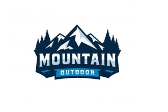 do good looking mountain logo with free source file