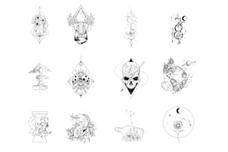 make custom tattoo geometric and minimalist design for you