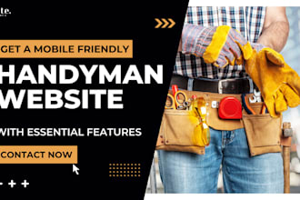 design a unique and attractive plumber, electrician, handyman website