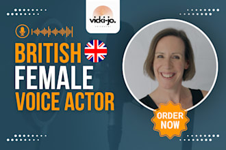 record a professional british female voice over