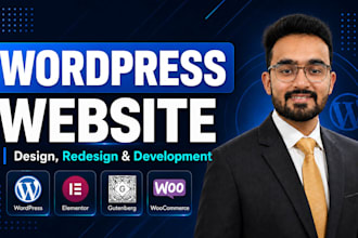 develop responsive wordpress website, design, build for business or company