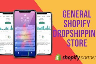 build shopify website dropshipping store