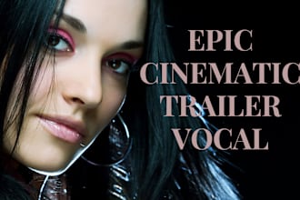 be pro female singer for epic cinematic trailer, game