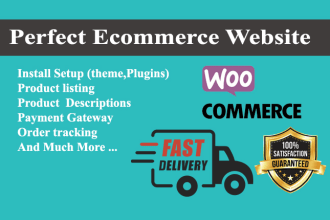 create ecommerce website with woocommerce
