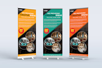do rollup banner, stand banner, billboard, signage, backdrop