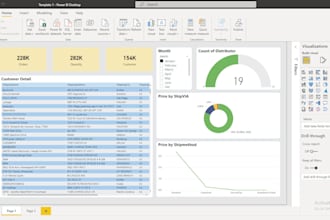 create and update power bi dashboard