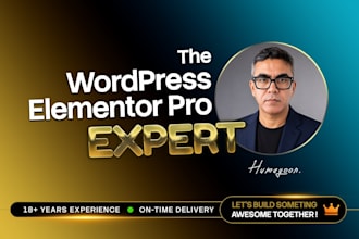 be your wordpress elementor pro expert developer