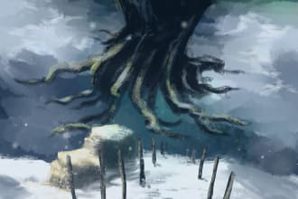 paint environment concept art or background