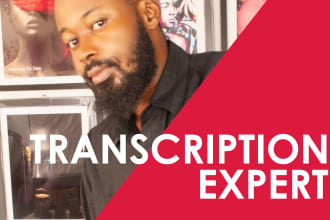 transcribe 60 minutes audio or video transcription in 24hrs