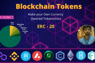 create erc20, bep20 tokens on blockchain