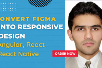 convert figma, PSD, xd to responsive website