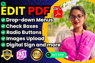 create fillable pdf form or convert to fillable pdf document