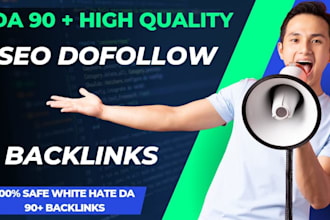build da 90 dofollow seo backlinks high quality  for google ranking