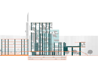 do architectural section render by photoshop