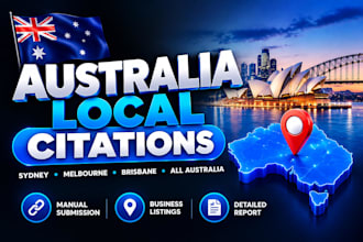 build manual australian local citations for local SEO