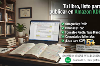 editar tu libro y dejarlo listo para publicar en amazon KDP